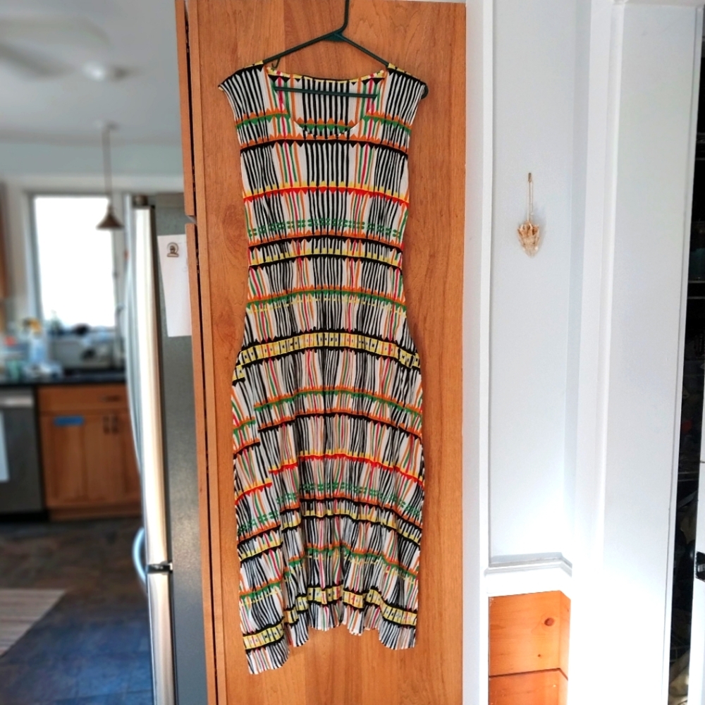Silk Striped Dress (I had this altered or taken in, so no tags Size S/M